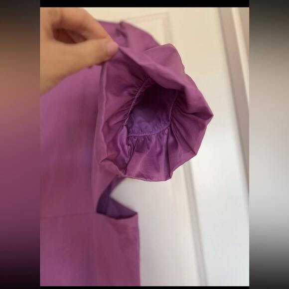 VERONICA BEARD EUC Aimee Puff sleeve cutout dress - Picture 5 of 9